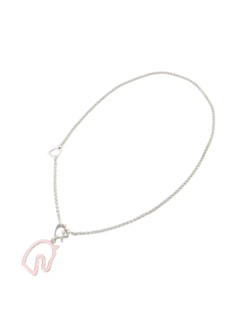 Hermès Pre-Owned Tonnerre horse-head-pendant necklace