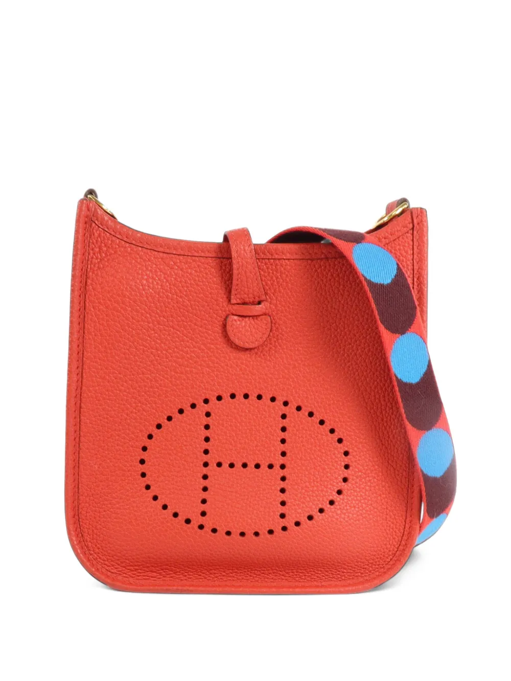 Hermès Pre-Owned 2021 TPM Evelyne Clemence leather shoulder bag - Rot