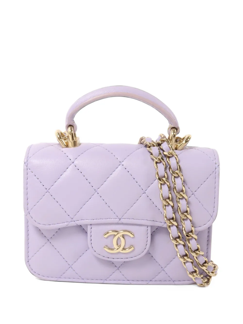 CHANEL Pre-Owned CC turn-lock mini bag - Violett
