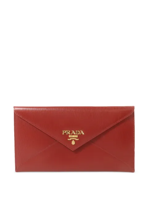 Prada Pre-Owned saffiano leather envelope wallet