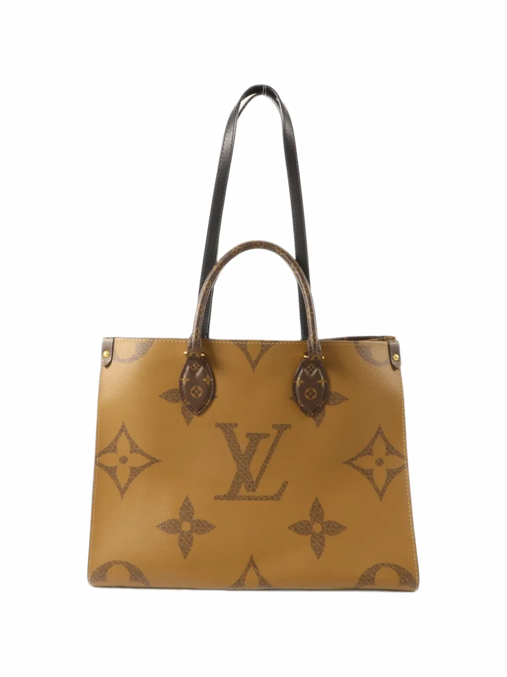 Louis Vuitton Pre-Owned MM On The Go Giant Monogram Reverse canvas tote bag - Braun