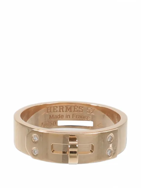 Hermès Pre-Owned кольцо Kelly с бриллиантами