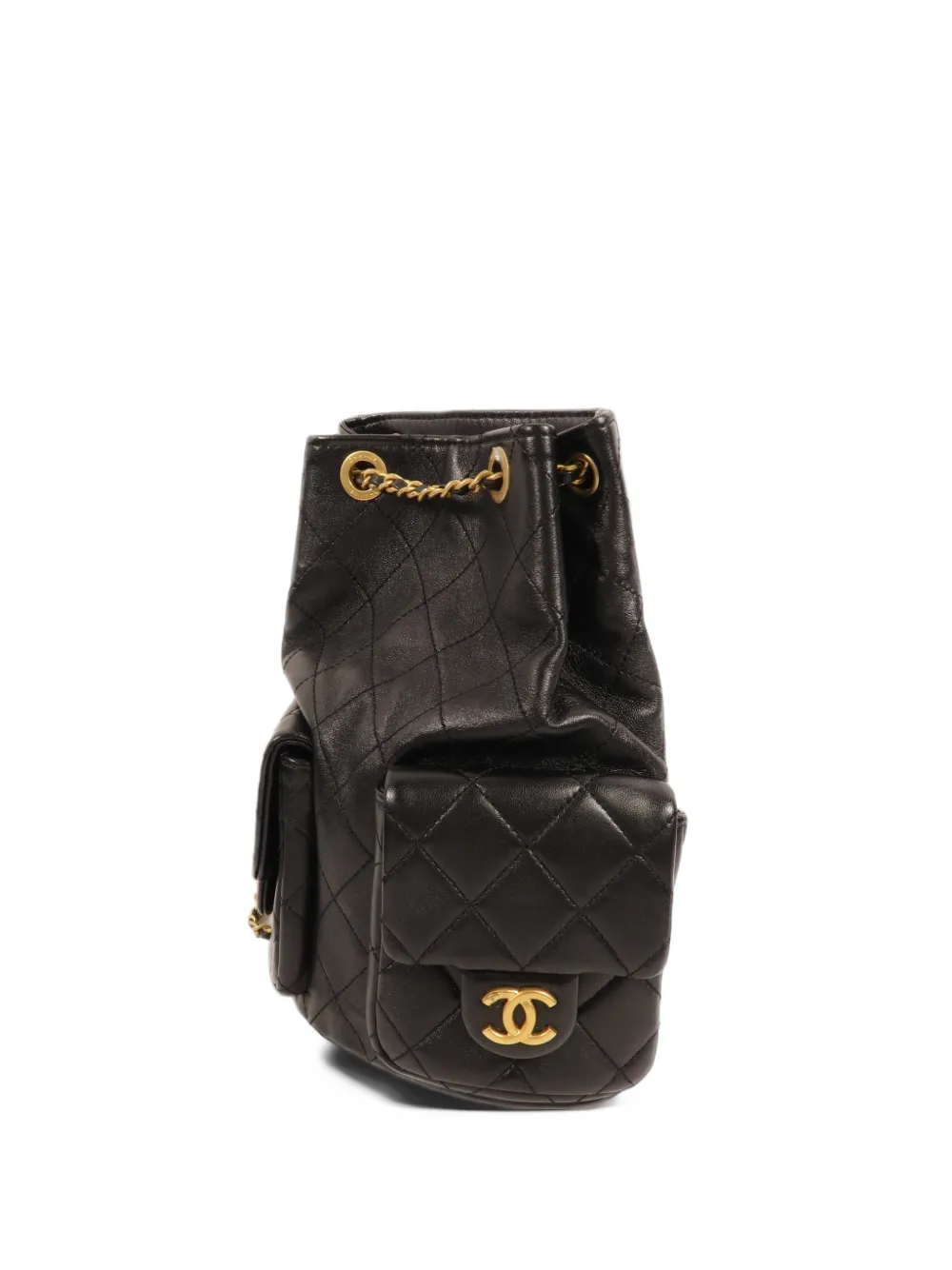 CHANEL Pre-Owned CC quilted backpack - Schwarz