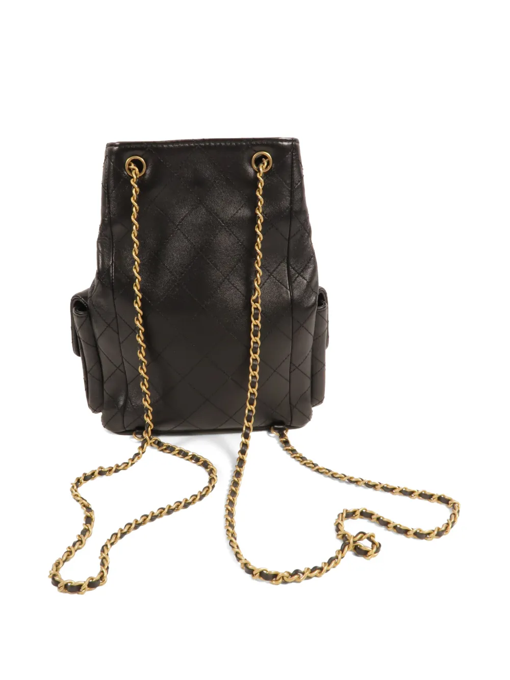 CHANEL Pre-Owned CC quilted backpack Zwart