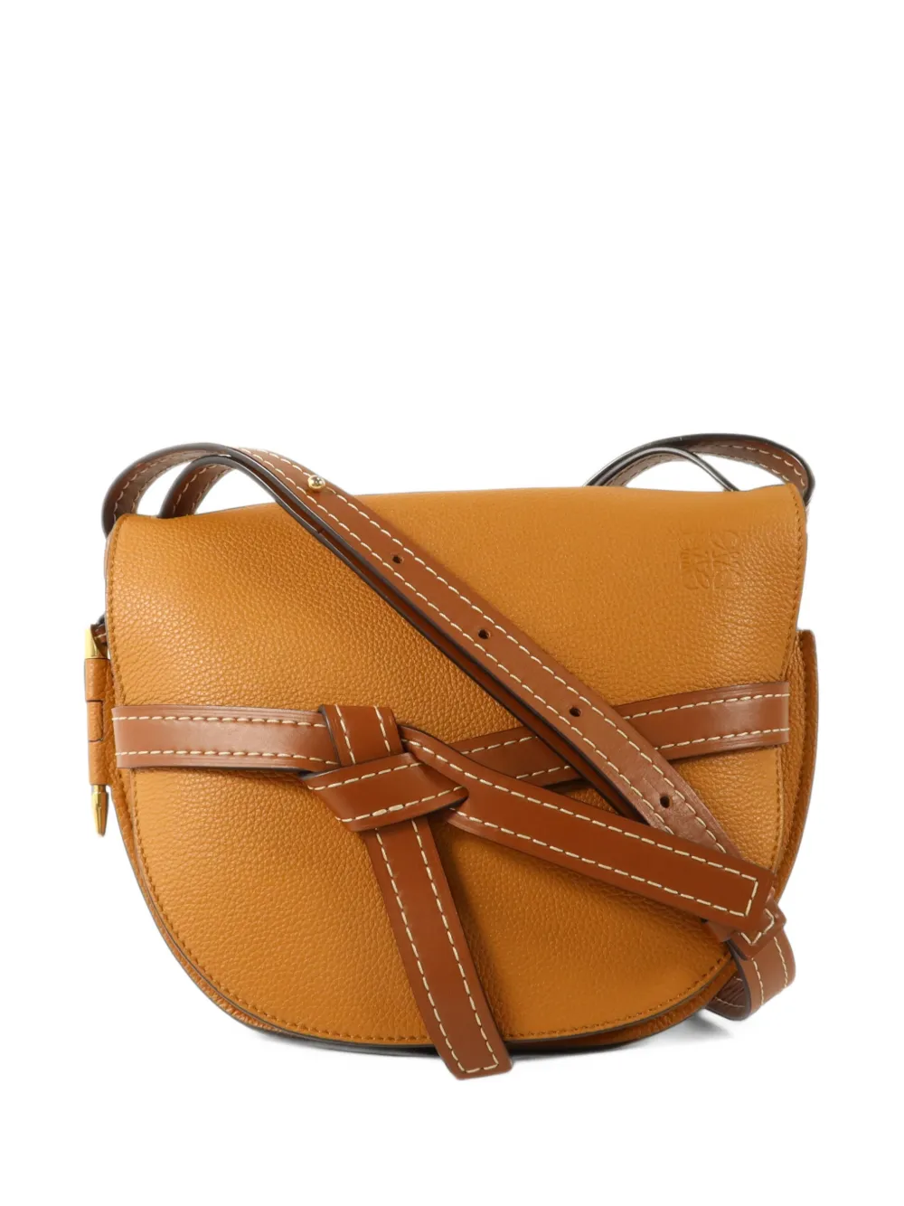 Loewe Pre-Owned small Gate leather shoulder bag - Braun