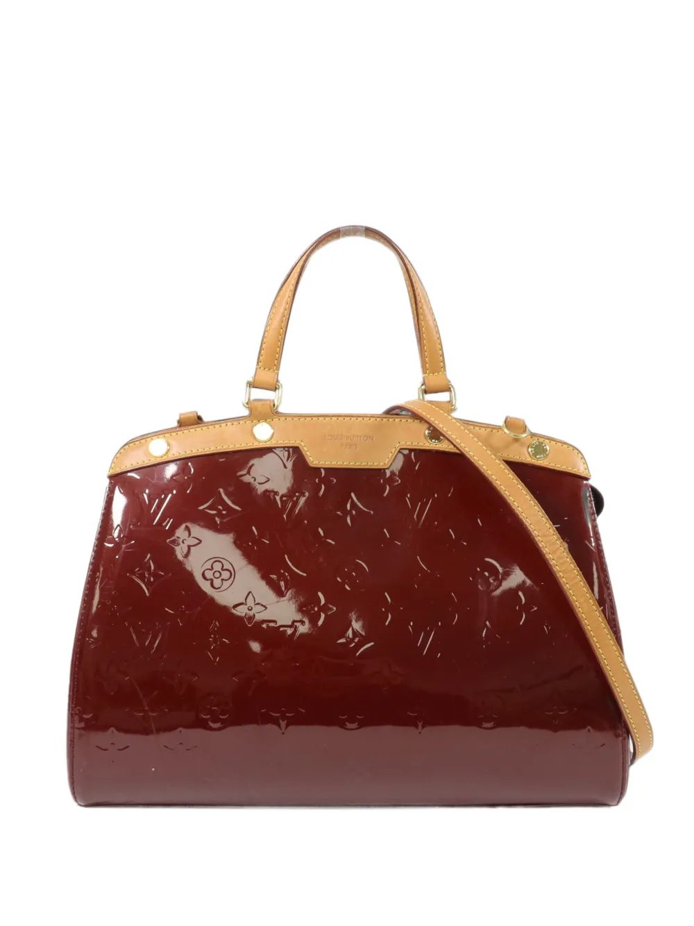 Louis Vuitton Pre-Owned Brea MM Monogram Vernis-leather tote bag - Rot