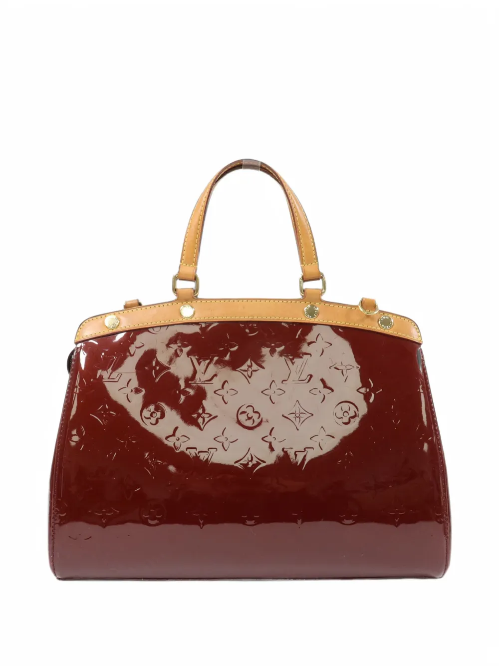 Louis Vuitton Pre-Owned Brea MM Monogram Vernis-leather tote bag Rood
