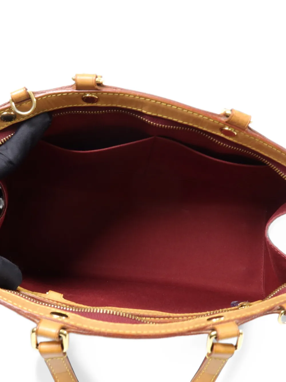 Louis Vuitton Pre-Owned Brea MM Monogram Vernis-leather tote bag Rood