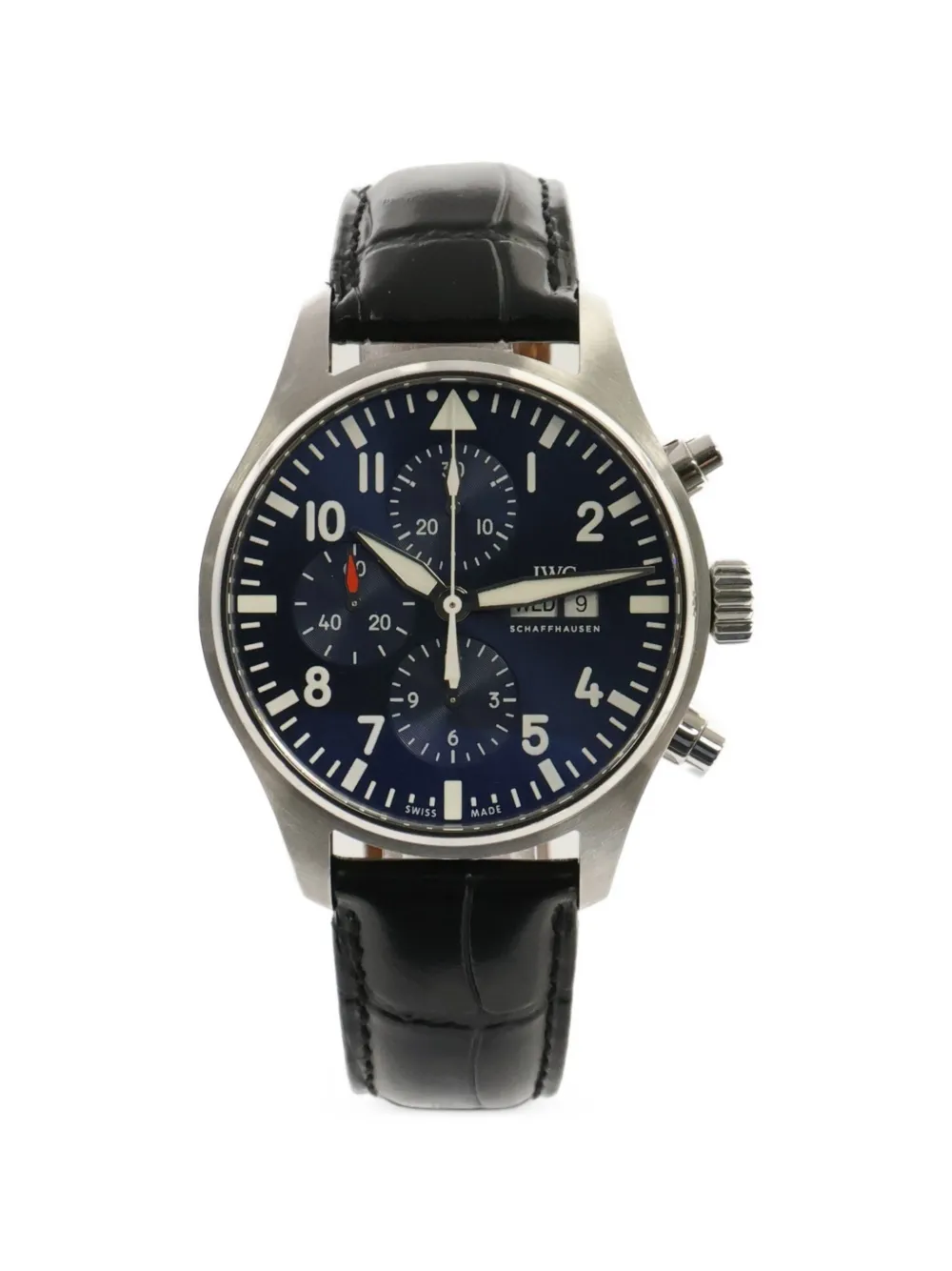 Pre-owned Iwc Schaffhausen 2019 Pilot Le Petit Prince 43mm Watch In Blue