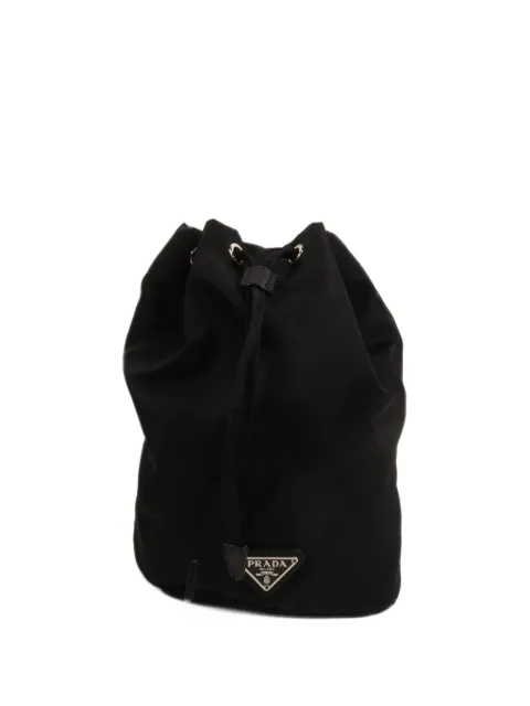 Prada Pre-Owned drawstring-fastening bucket bag