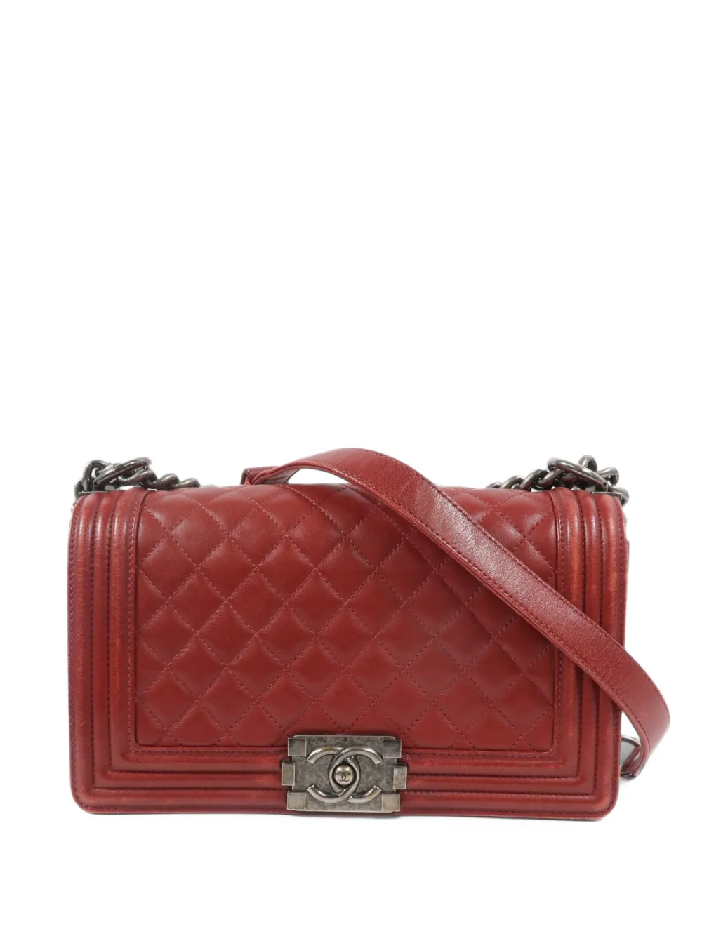 CHANEL Pre-Owned 25 Boy quilted shoulder bag - Rot