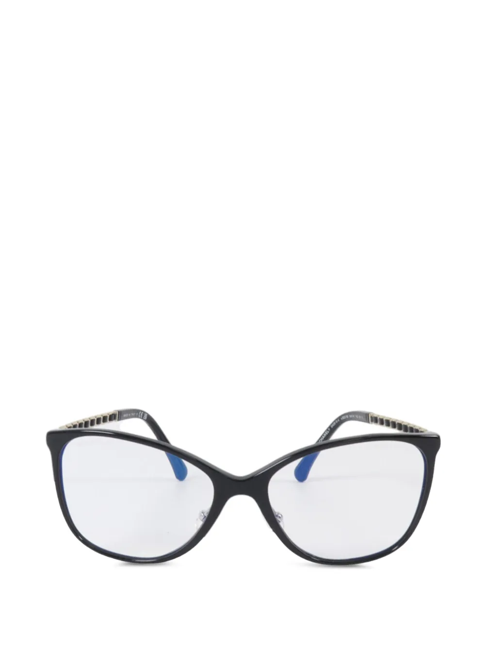 CHANEL Pre-Owned CC cat-eye frame glasses - Schwarz