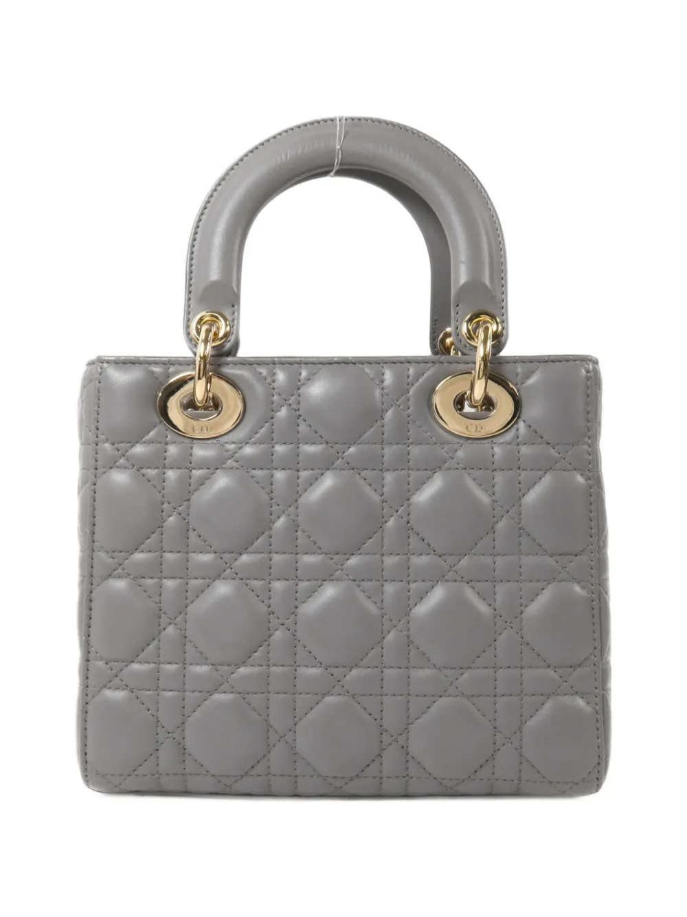 Christian Dior Pre-Owned small Lady Dior tote bag Grijs
