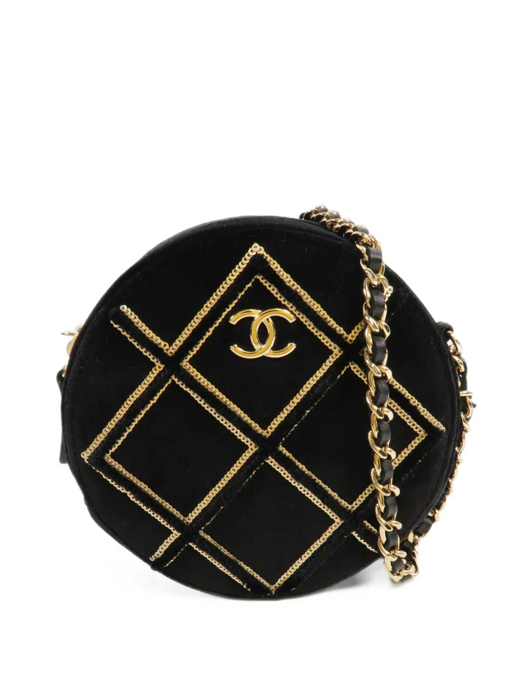 CHANEL Pre-Owned CC diamond-quilted vanity case - Schwarz