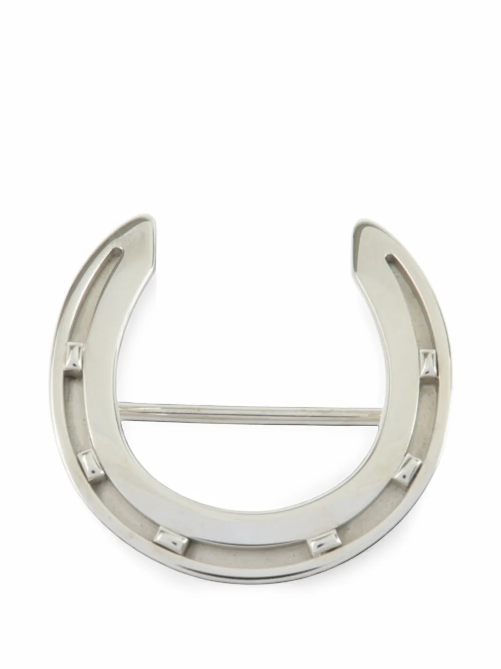 Hermès Pre-Owned Fer a Cheval scarf ring - Silber