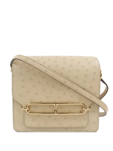 Hermès Pre-Owned 2022 mini Roulis ostrich shoulder bag