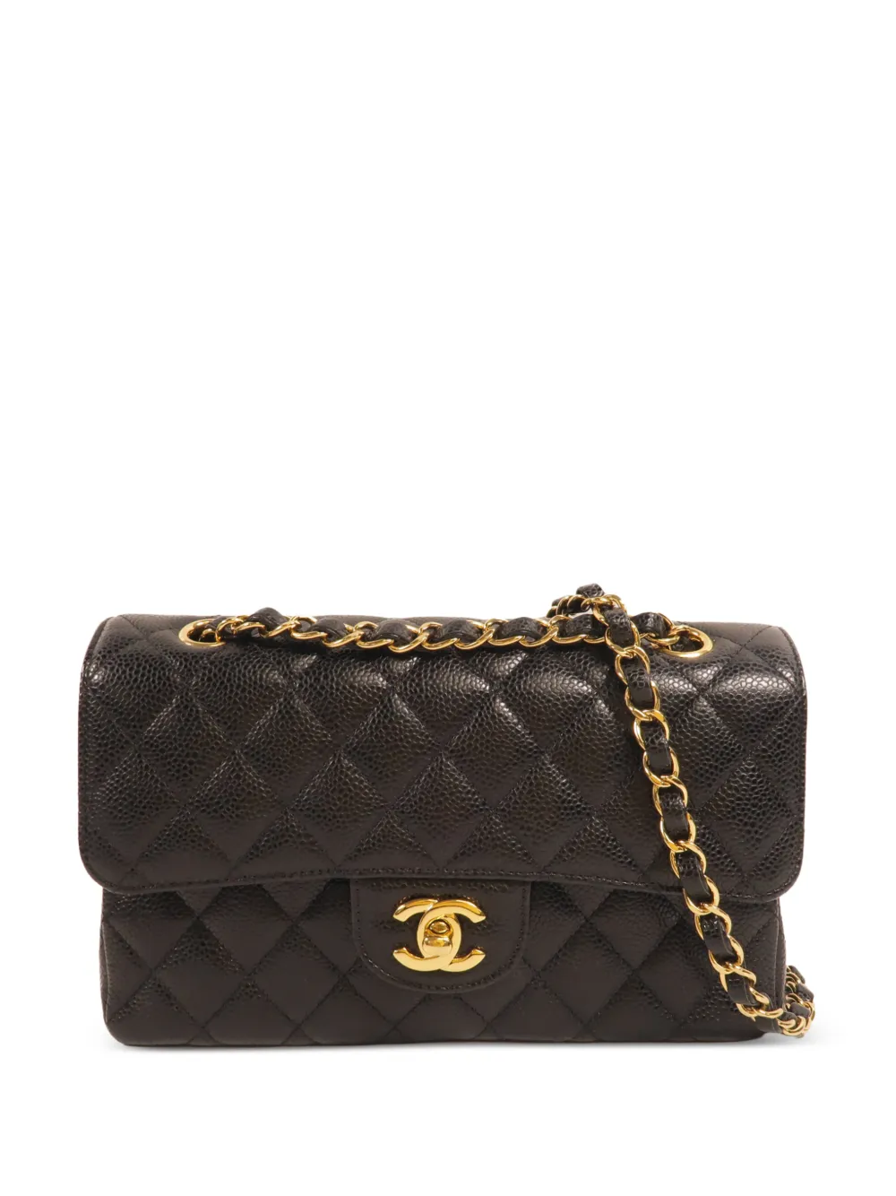 CHANEL Pre-Owned 23 Classic Double Flap CC turn-lock shoulder bag - Schwarz