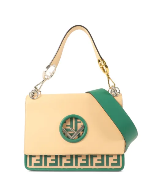 Fendi Pre-Owned Kan I logo-patch shoulder bag