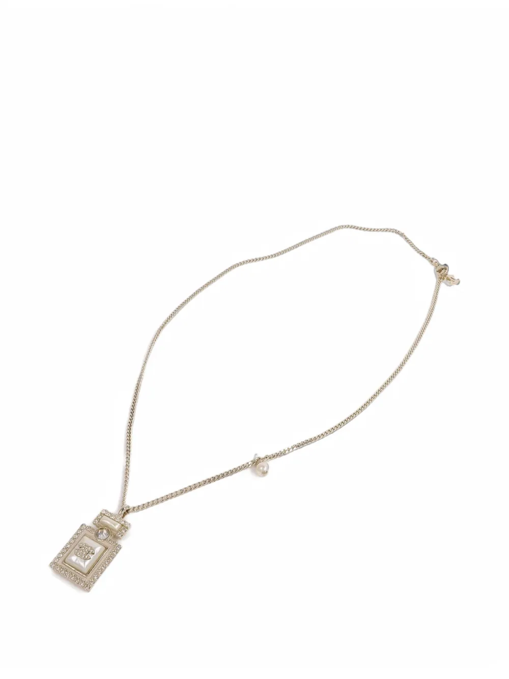 CHANEL Pre-Owned interlocking-CC necklace - Gold