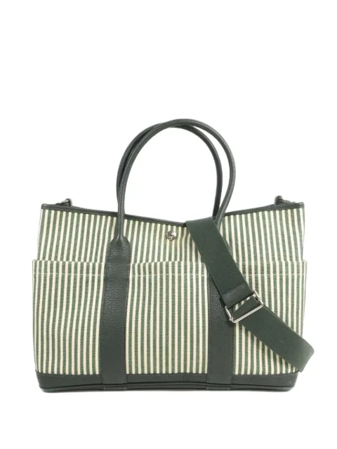 Hermès Pre-Owned 2016 36 Garden Party Pocket striped tote bag