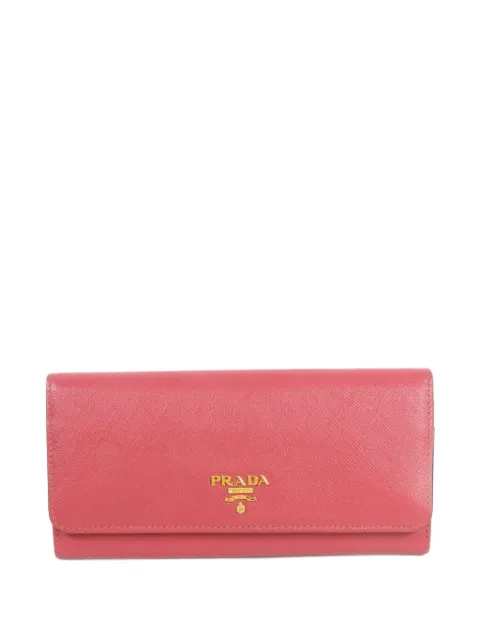 Prada Pre-Owned saffiano leather long wallet
