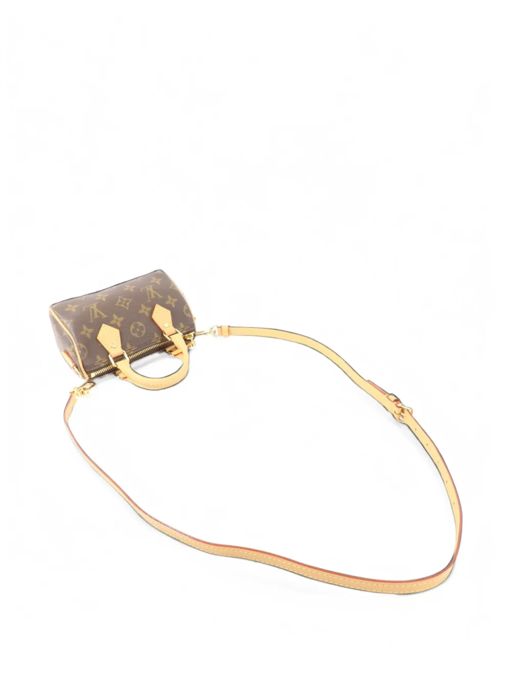 Louis Vuitton Pre-Owned Nano Speedy Monogram shoulder bag Bruin