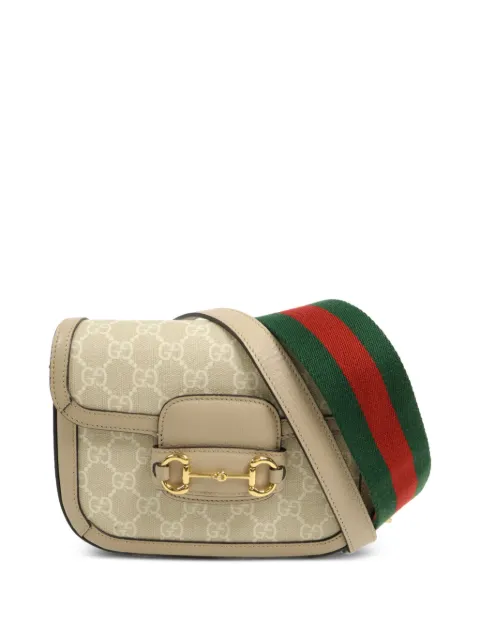 Gucci Pre-Owned Horsebit 1955 GG Supreme shoulder bag