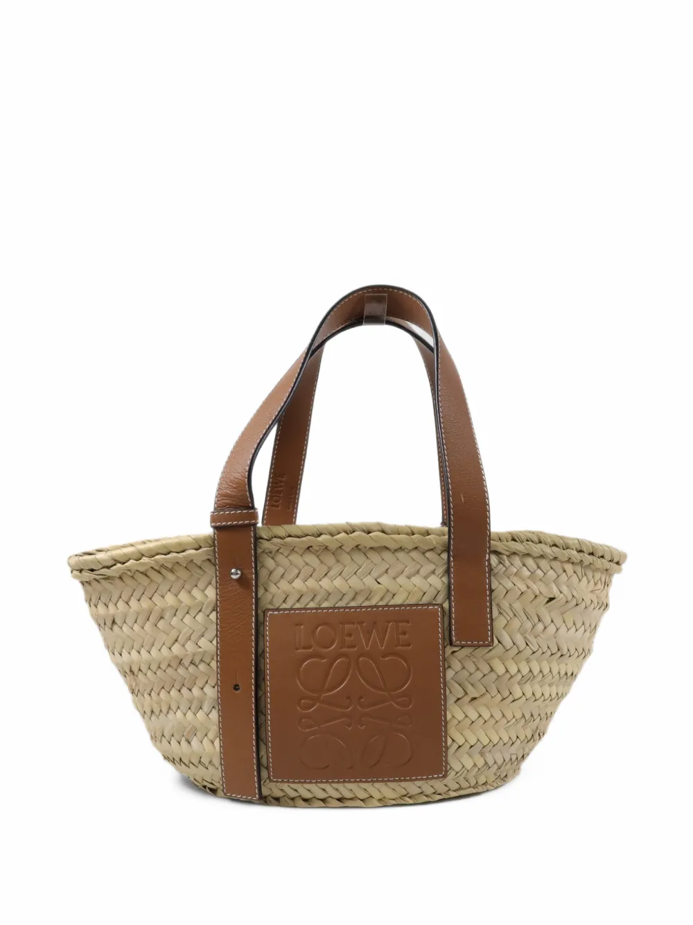 Loewe Pre-Owned Anagram basket handbag - Nude