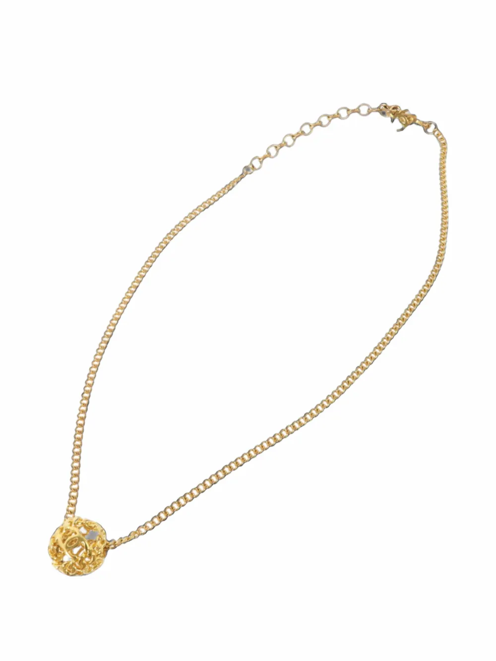 CHANEL Pre-Owned hook-fastening necklace - Oro