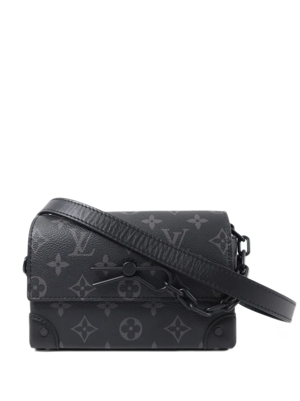 Louis Vuitton Pre-Owned Steamer Monogram-Eclipse shoulder bag - Nero