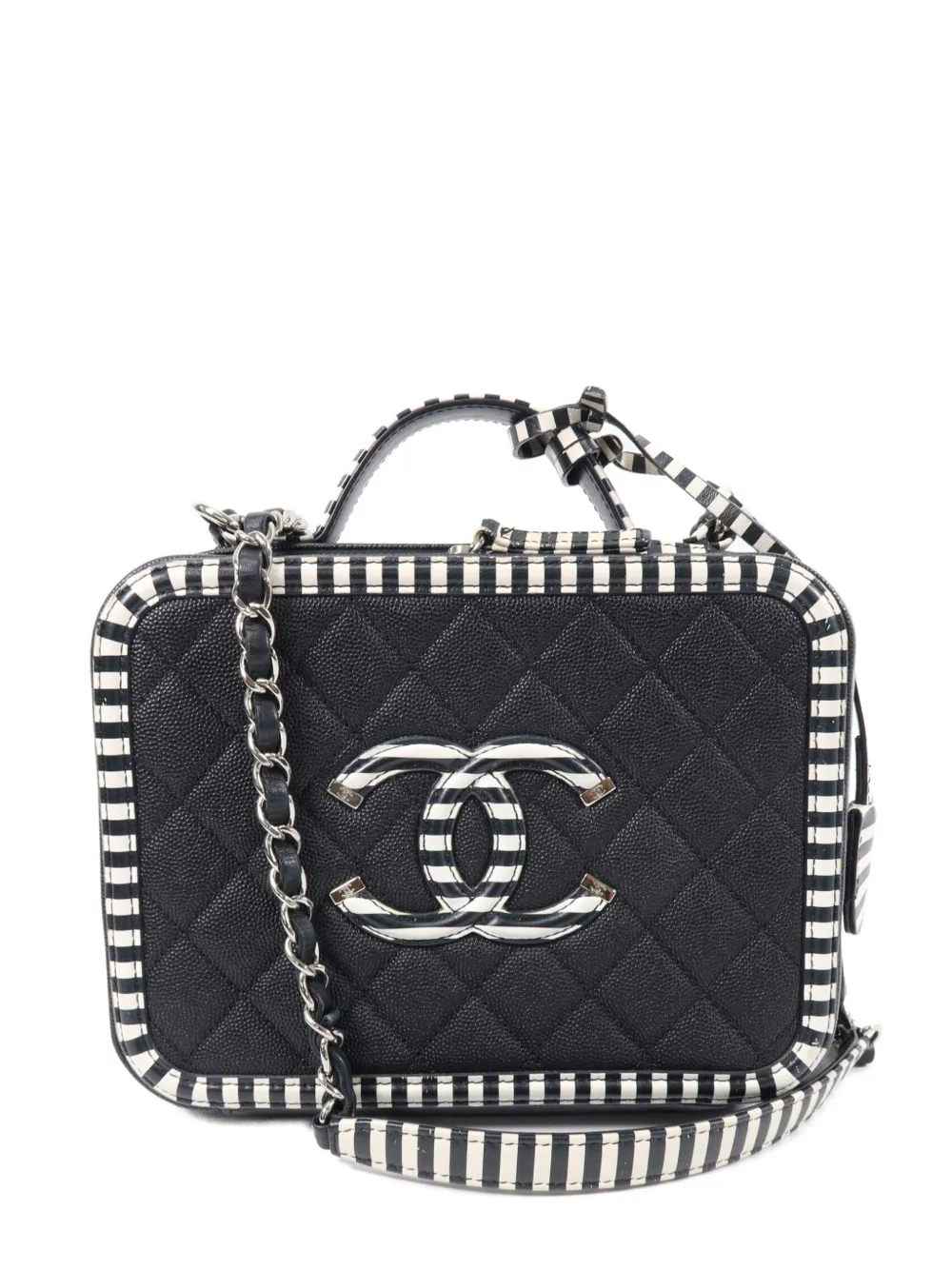 CHANEL Pre-Owned quilted CC vanity shoulder bag - Blu