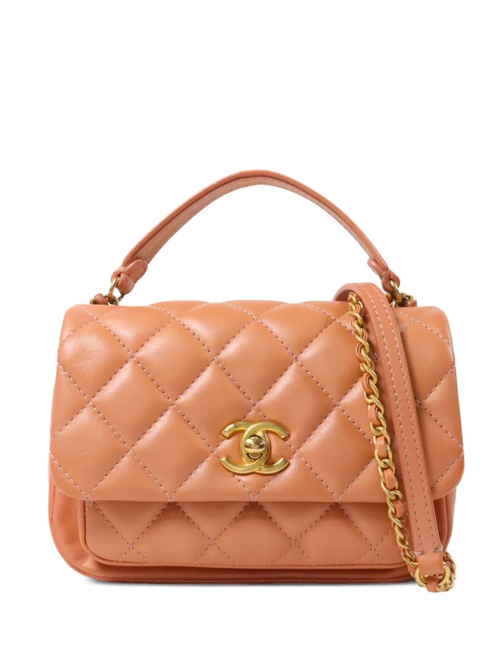 CHANEL Pre-Owned CC quilted two-way handbag - Rosa