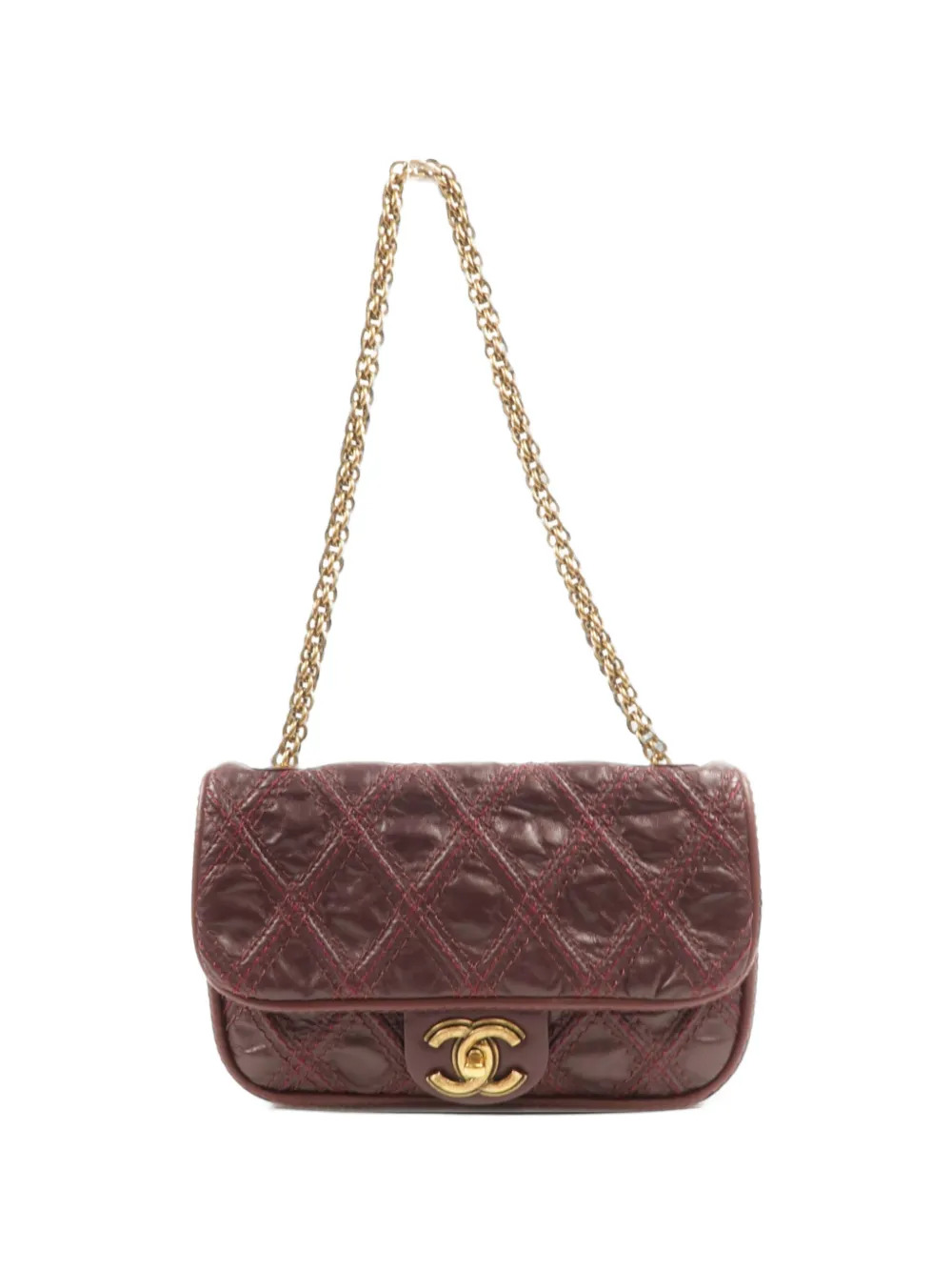 CHANEL Pre-Owned CC turn-lock shoulder bag - Rosso