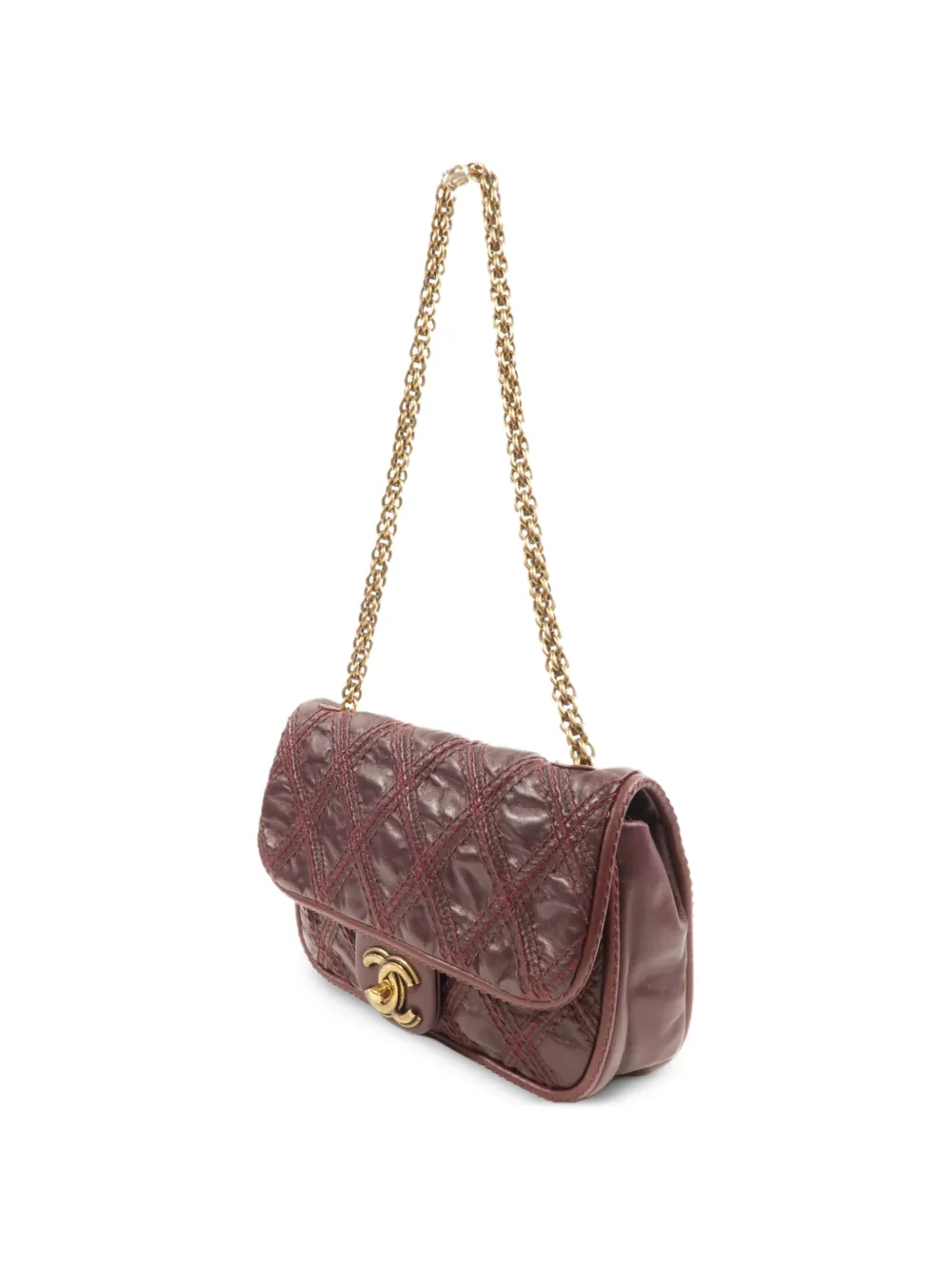 CHANEL Pre-Owned CC turn-lock shoulder bag - Rosso
