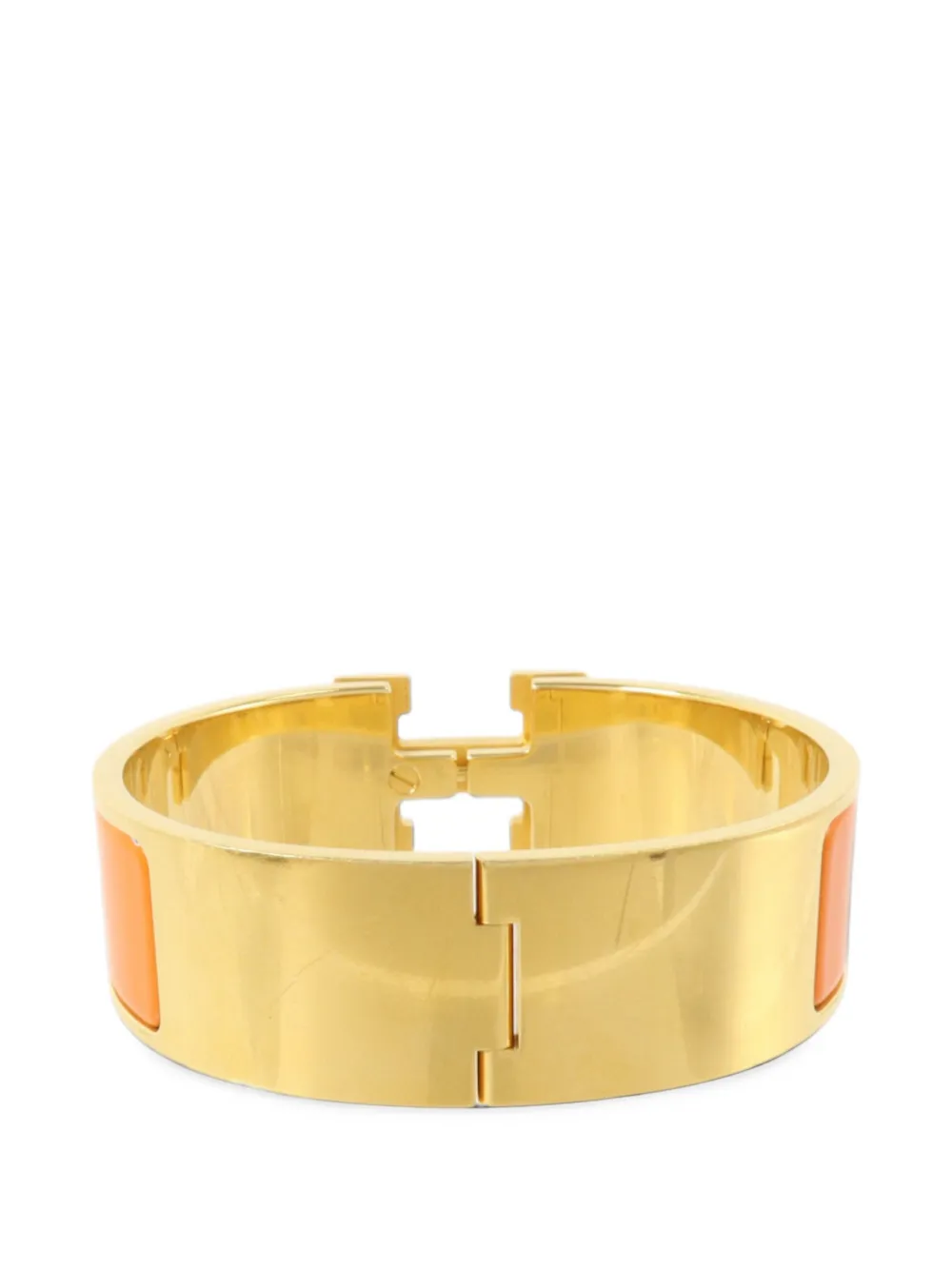 Hermès Pre-Owned Clic-Clac H enamel bangle - Gold