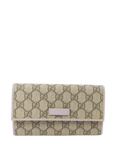 Gucci Pre-Owned GG Supreme continental flap wallet