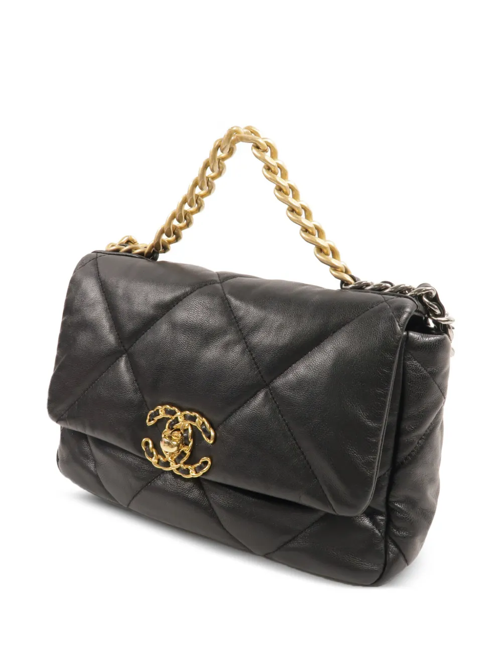 CHANEL Pre-Owned Chanel 19 quilted shoulder bag Zwart
