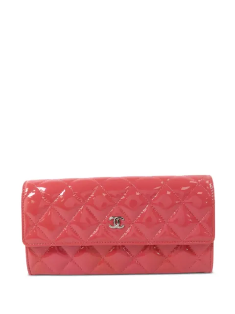 CHANEL Pre-Owned quilted CC long wallet