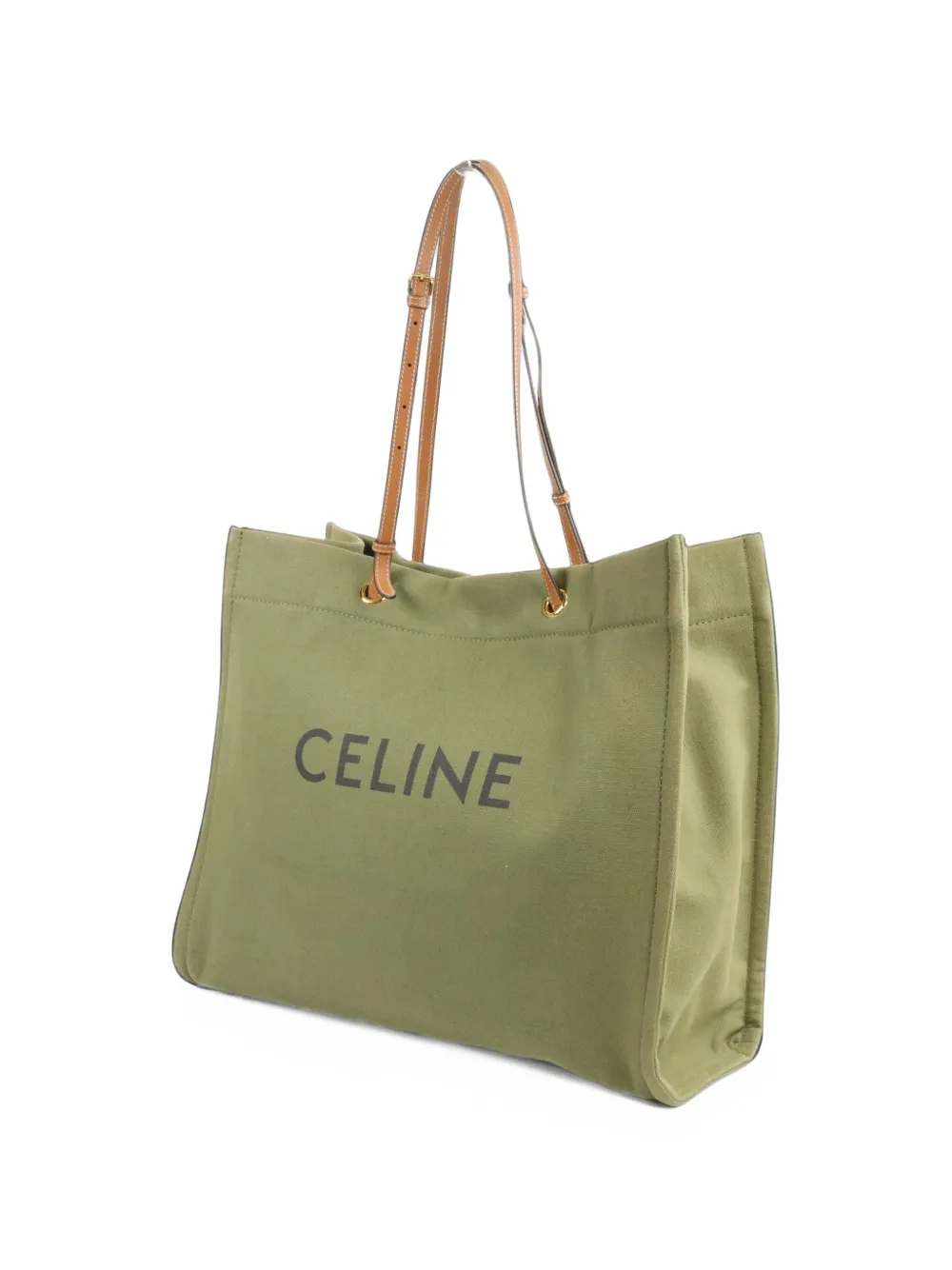 Celine Pre-Owned Cabas canvas tote bag - Grün