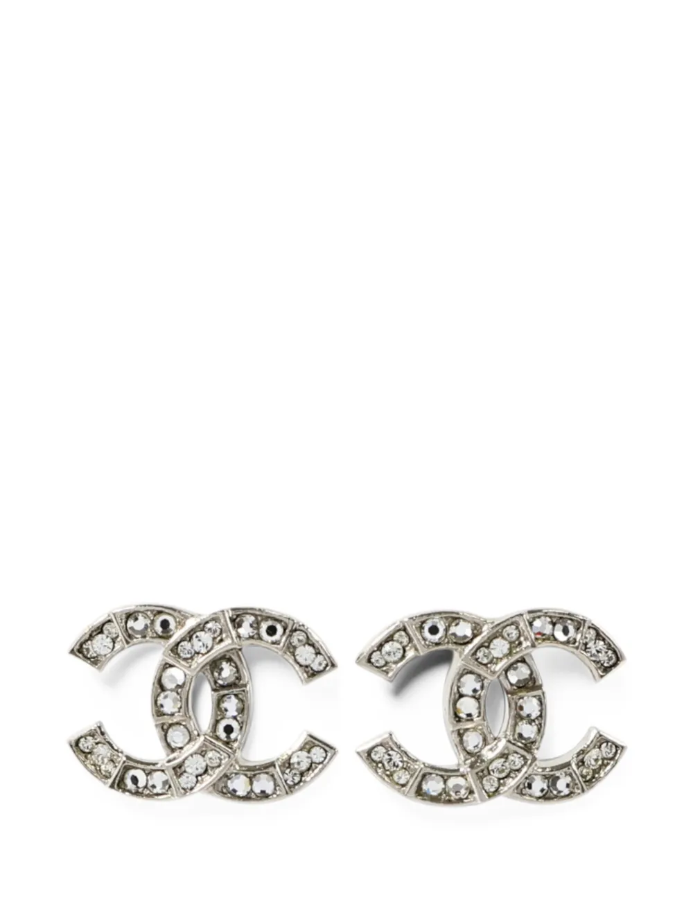 CHANEL Pre-Owned CC-logo earrings - Argento