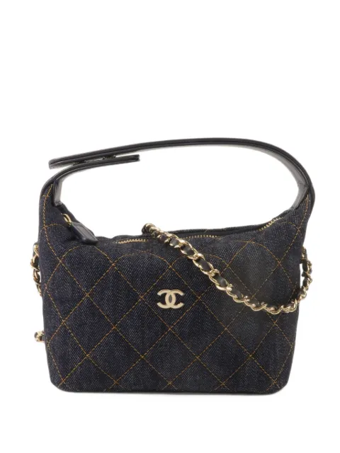 CHANEL Pre-Owned Classic quilted denim mini bag