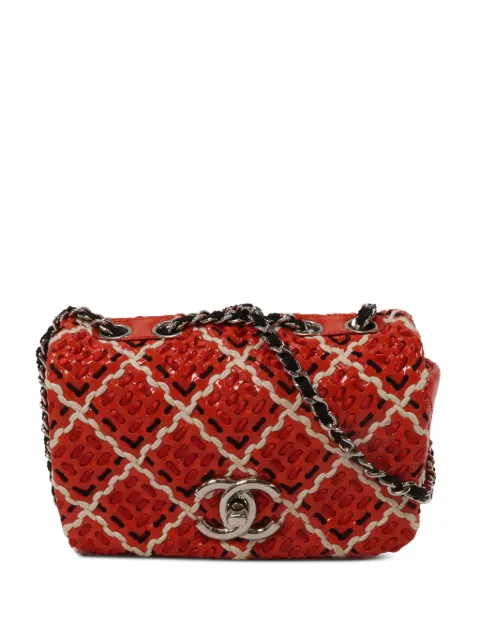 CHANEL Pre-Owned bolsa de hombro Flap mini