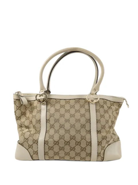 Gucci Pre-Owned GG heart-detail tote bag