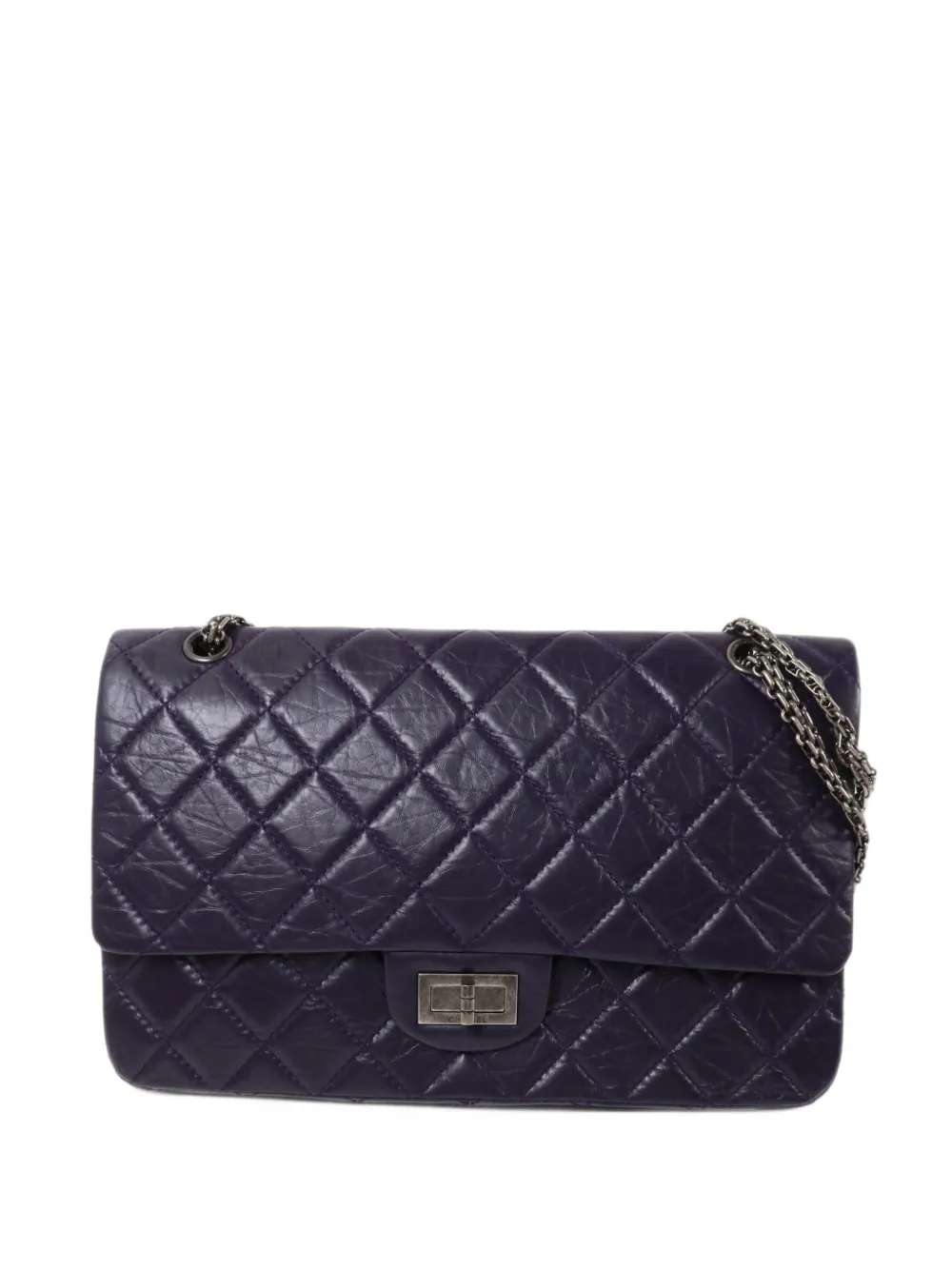 CHANEL Pre-Owned large 2.55 quilted shoulder bag - Violett