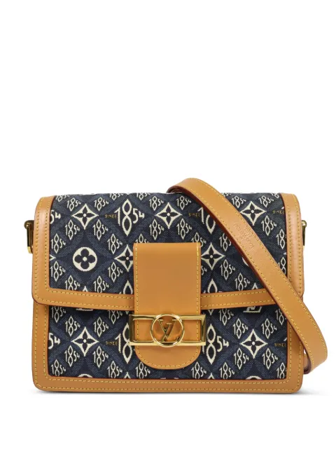 Louis Vuitton Pre-Owned жаккардовая сумка на плечо MM Dauphine