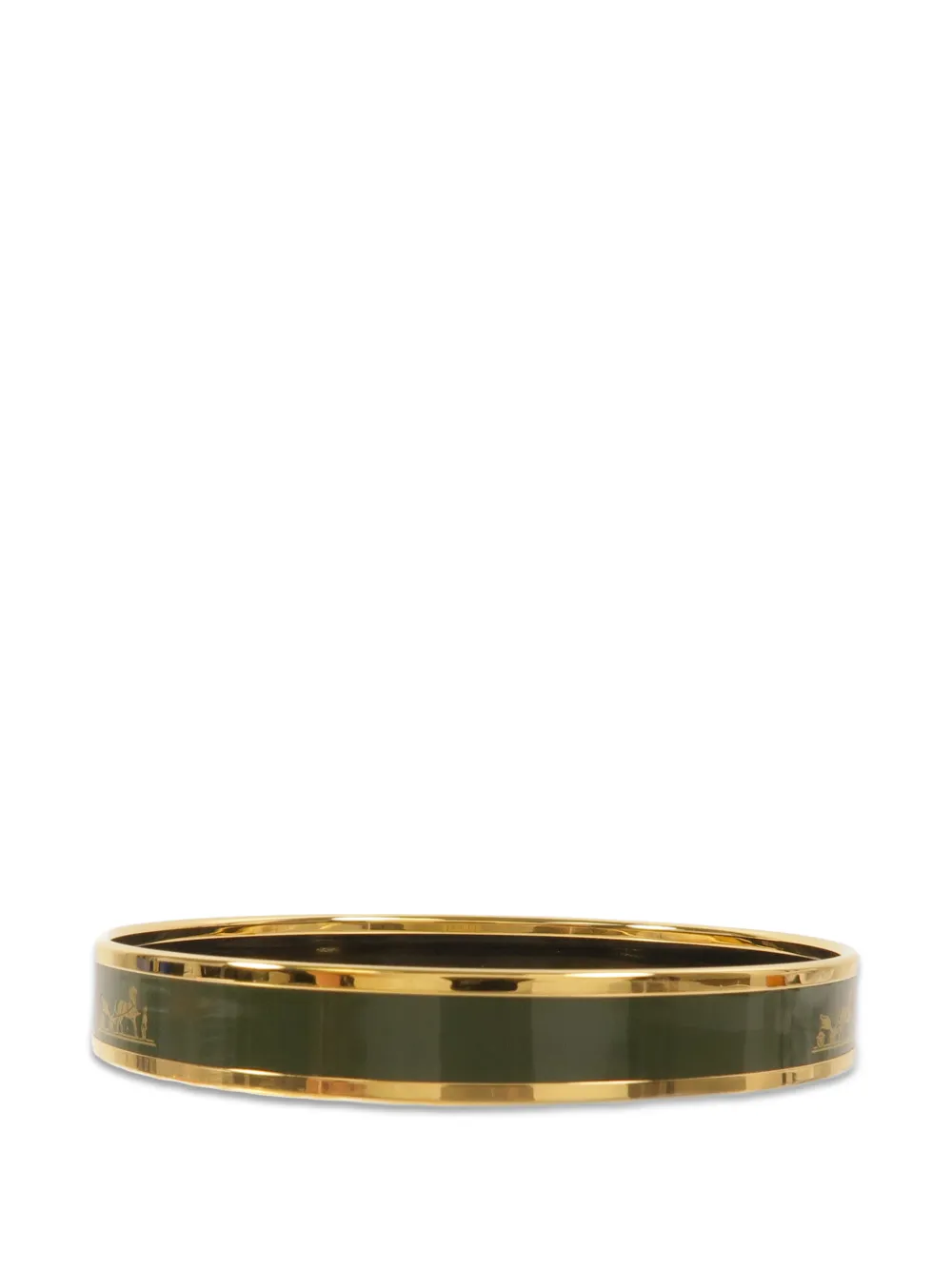 Hermès Pre-Owned PM Caleche enamel bangle - Grün