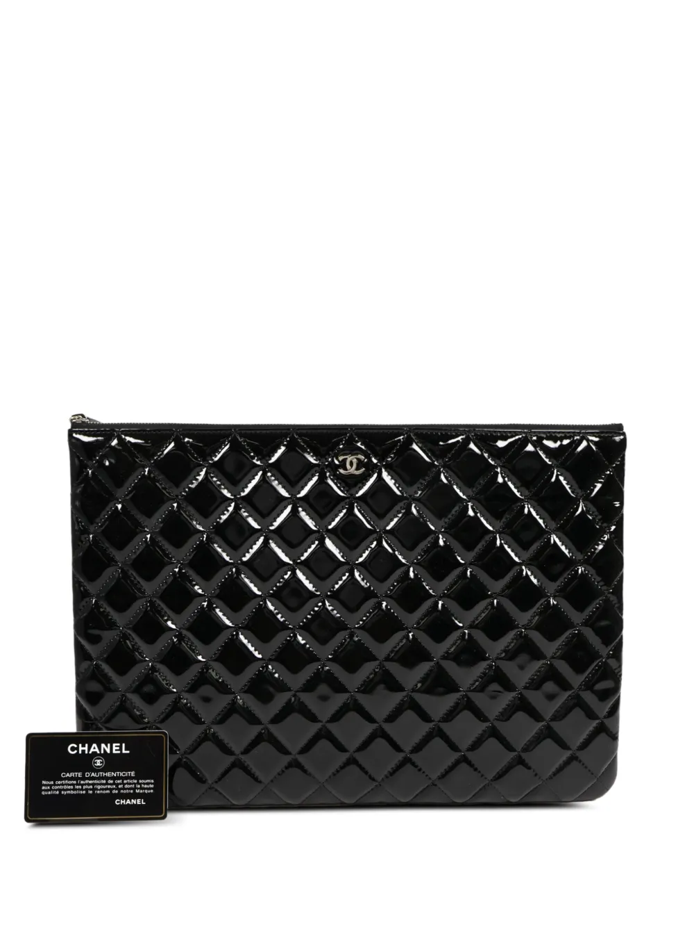 CHANEL Pre-Owned CC quilted clutch bag - Schwarz
