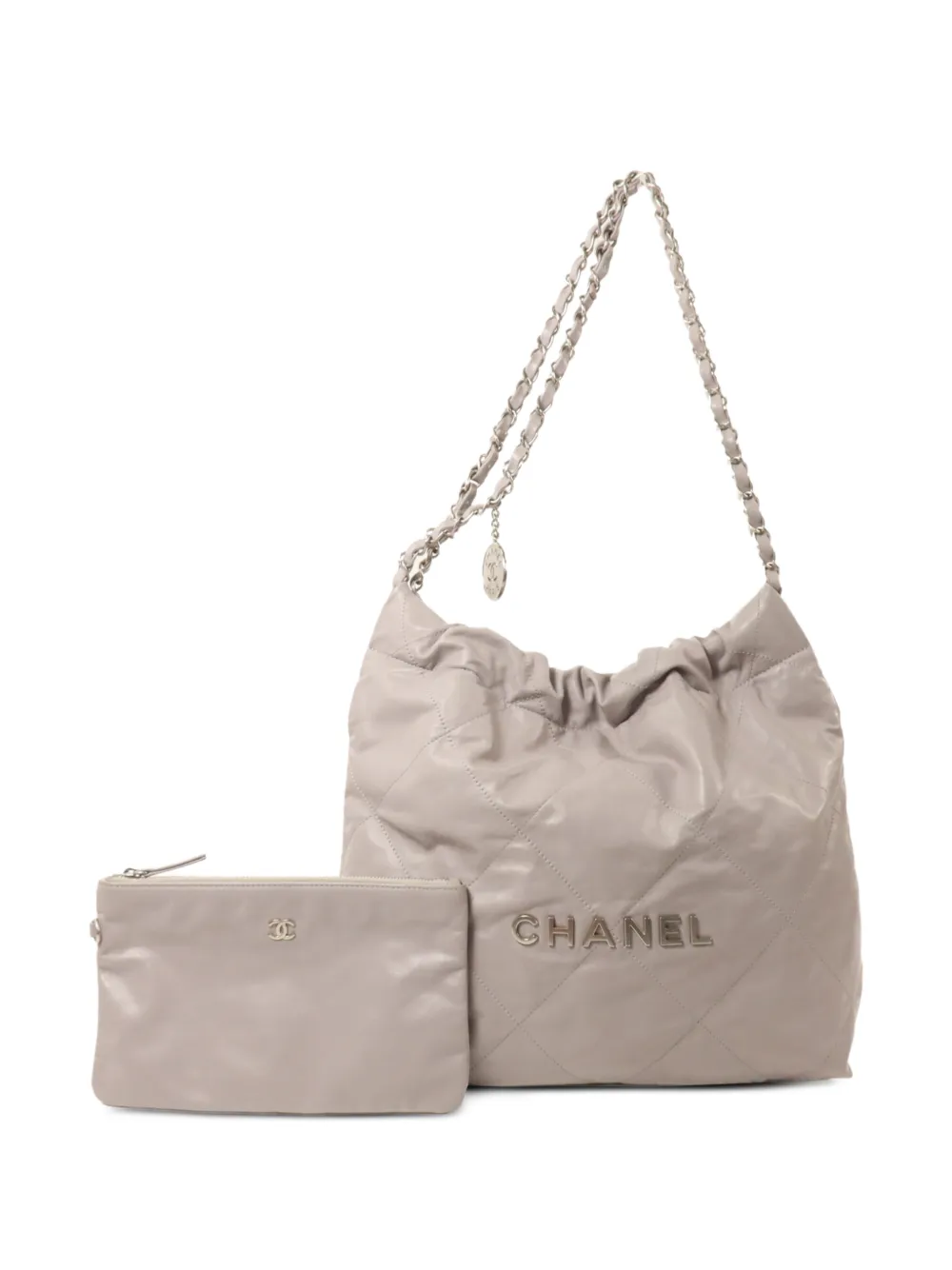 CHANEL Pre-Owned small Chanel 22 shoulder bag in Grey