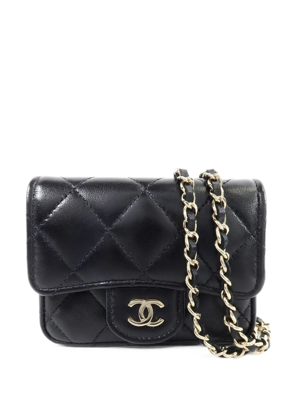 CHANEL Pre-Owned mini CC quilted cross body bag - Schwarz