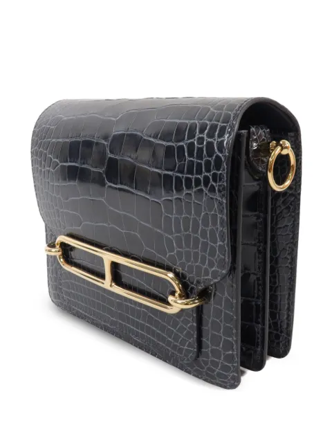 Hermès Pre-Owned mini Roulis crocodile-effect shoulder bag